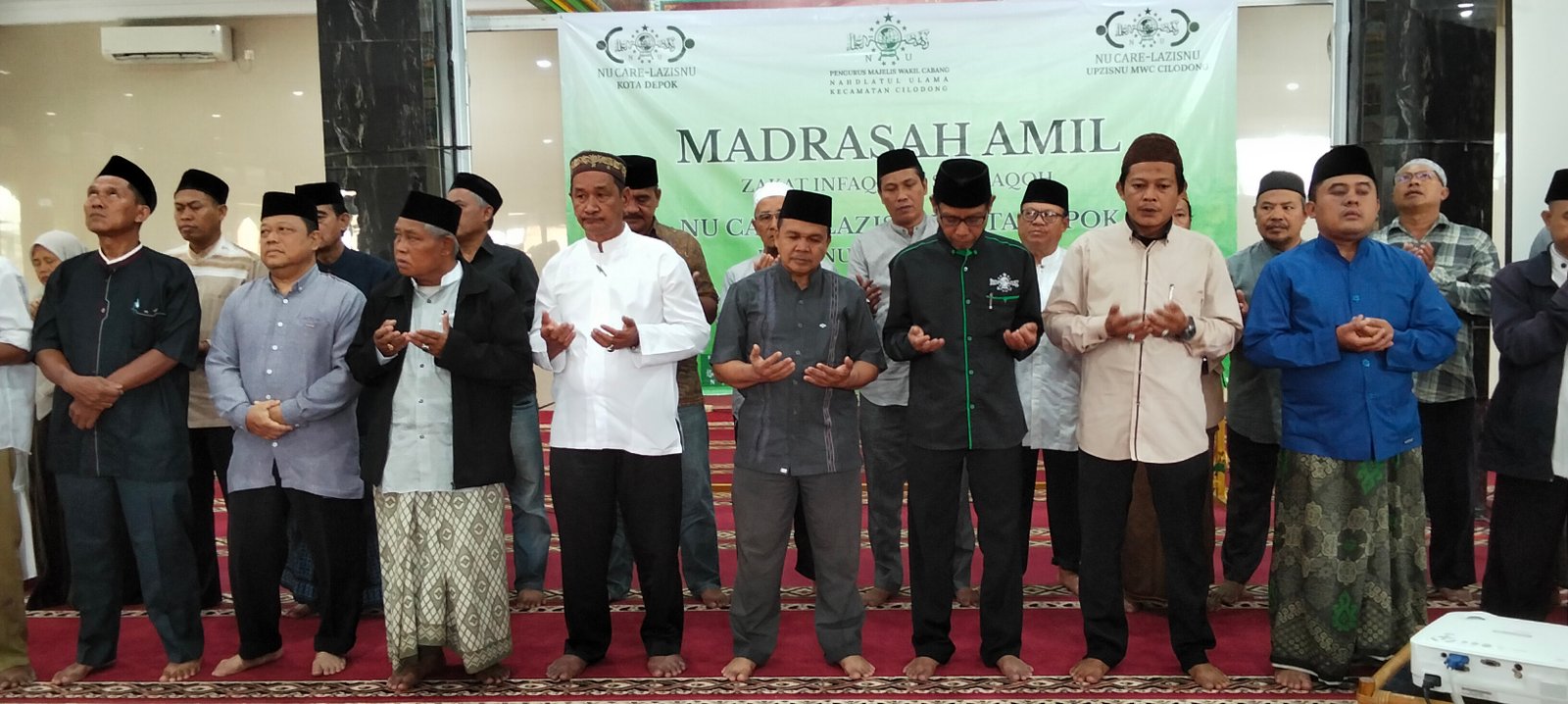 PRNU Kemirimuka mengutus perwakilan pengurus jpzis Masjid dan Musholla untuk dikukuhkan